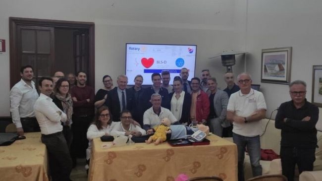 Organizzato Corso BLSD al personale medico dal Rotary Marsala 