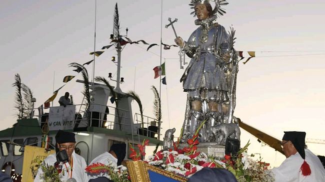 Mazara, il Festino di San Vito volge al termine: oggi l’imbarco del Santo e la benedizione del mare