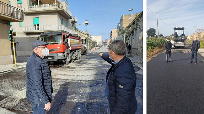 Marsala, ripristinato l’asfalto in tratti di strada, sulla via Mazara e in contrada Paolini