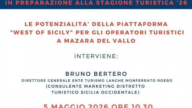 Mazara, ​Turismo: incontro di presentazione della piattaforma 