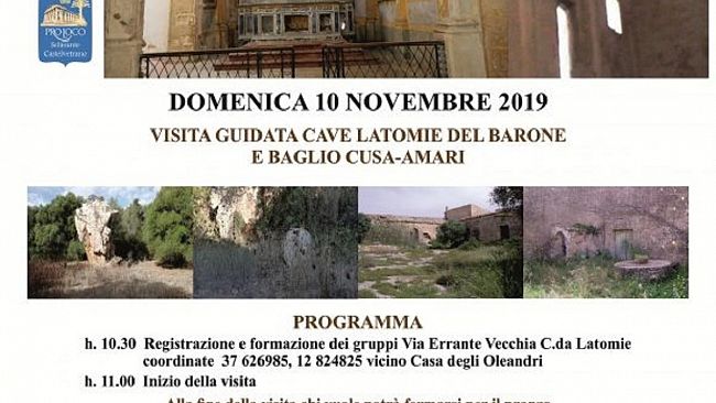 Castelvetrano da scoprire, un viaggio alle cave di Latomie, a quelle del Barone ed al baglio Cusa Amari