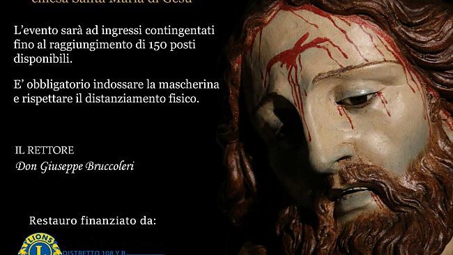 Trapani,  torna a Santa Maria del Gesù il Crocifisso del rito della discesa dalla croce