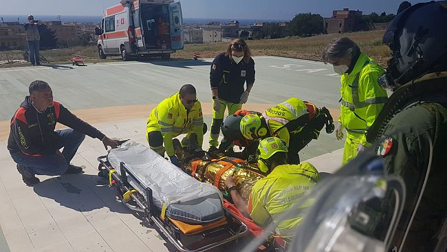 Favignana, turista si infortuna gravemente: soccorso dall'82° Centro SAR
