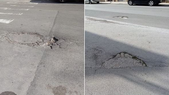 ​Trapani, insidiose buche in via Archi