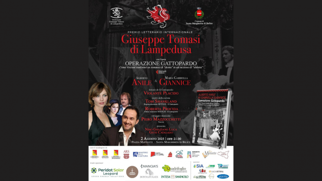 Santa Margherita, tutto pronto per la XX edizione del Premio Letterario Internazionale Giuseppe Tomasi di Lampedusa
