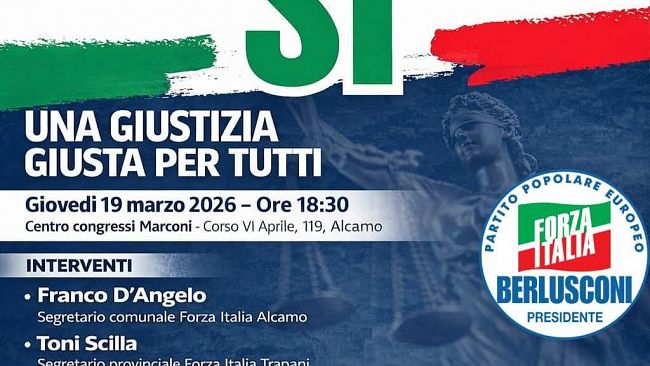 Referendum, domani ad Alcamo iniziativa di Forza Italia con Schifani