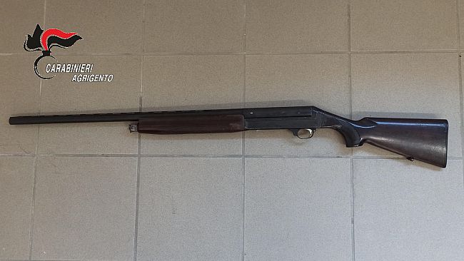 Sequestrata arma clandestina, denunciato un 38enne di Favara