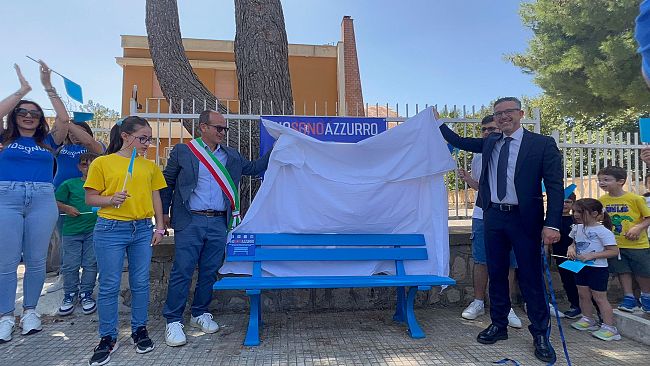 ​Buseto Palizzolo, inaugurata panchina azzurra