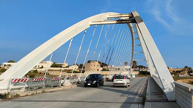 Mazara, il Ponte Arena è stato riaperto in tutte e due le corsie