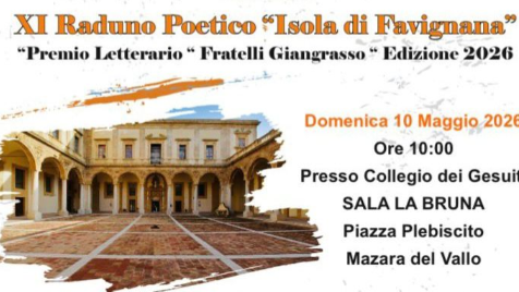 Mazara, il 10 maggio il Raduno Poetico Isola di Favignana 