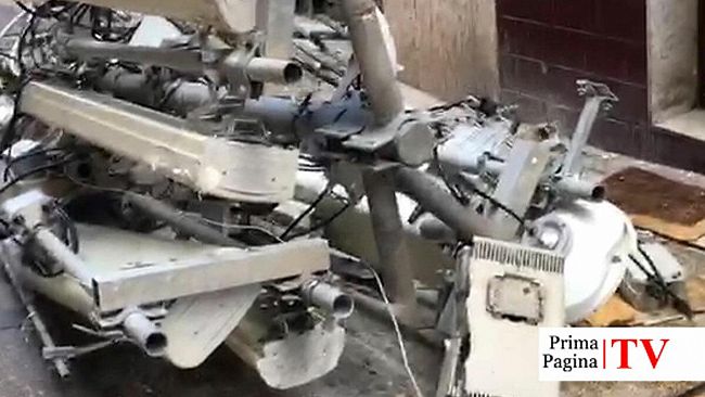 VIDEO – Iniziate le operazioni di smontaggio per l’antenna crollata ieri sera
