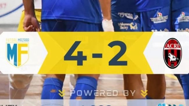 Asd Futsal Mazara 2020-Città di Acri. Rivedi la diretta della partita