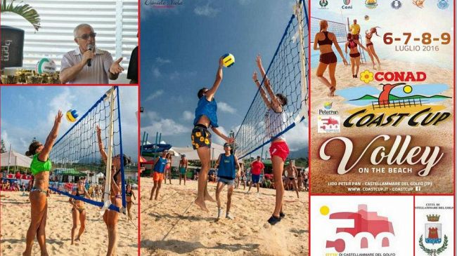 CASTELLAMMARE DEL GOLFO – Coast cup: in partenza l’atteso appuntamento con il volley in spiaggia. Dal 6 al 9 luglio centinaia di atleti si sfidano sulla sabbia della Plaja.